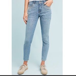 Pilcro & The Letterpress jeans with pearls